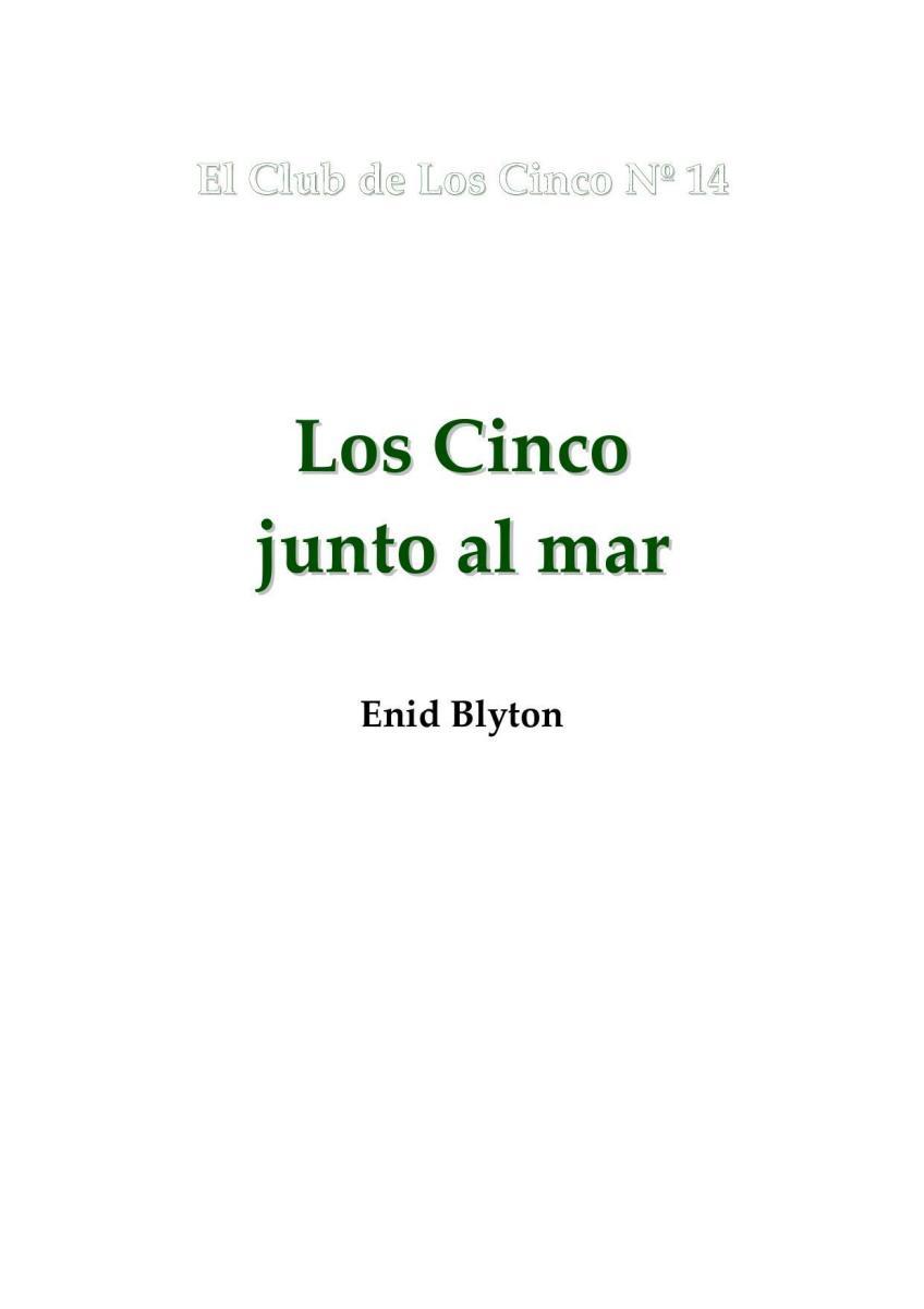 Portada de Los cinco 14 - Los cinco junto al mar